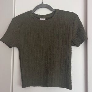 Abercrombie bubble knit tee